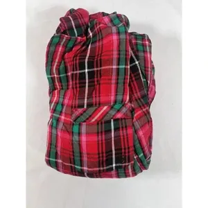 Victorias Secret Red Black Plaid 2 Piece Pajama Set Size XL thumbnail 8