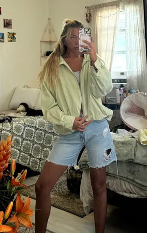 Green Zip Up Jacket thumbnail 1