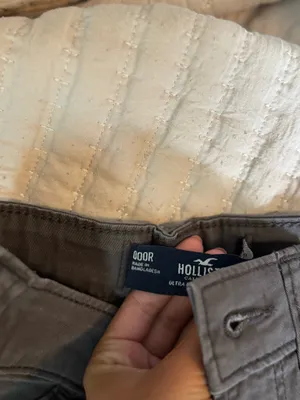 Hollister Dark Grey Cargo Baggy Pants Size 000 or 23 thumbnail 2