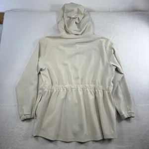 Lululemon Sz 14‎ Softstreme Cinch Waist Jacket Full Zip White Opal Bone Hooded thumbnail 12
