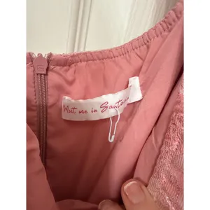 NWOT Meet Me in Santorini Cheers to Us Light Pink Floral Jacquard Mini Dress, XS thumbnail 8