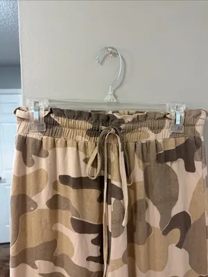 $89 NWOT POL Camo Print Wide-Leg Lounge Pants S thumbnail 4