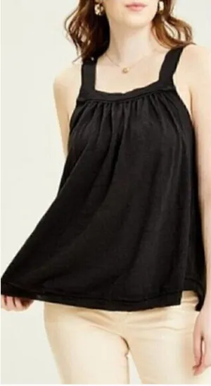 We The Free Good For You Slub Solid Tank Top - Black thumbnail 1