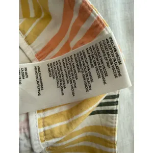 Maeve Wide Leg Pants Women 8 Yellow Striped Naomi High Rise Patch Pocket thumbnail 9