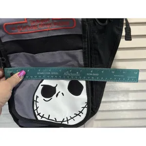 Disney Nightmare Before Christmas Jack‎ Skellington Faces Sling Bag Backpack EUC thumbnail 11