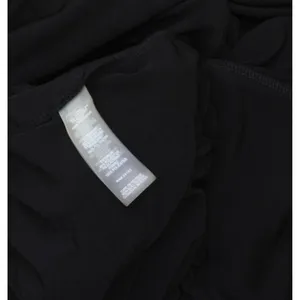 NWT Tommy Hilfiger Pleated V Neck Fit Flare Long Sleeved Knit Midi Dress Black 4 thumbnail 9