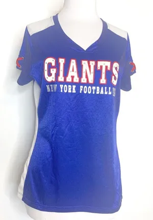 National Football League NWT‎ New York giants football jersey studded top thumbnail 1