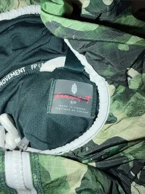 NWOT Free People Movement Happy Camper Hiking Pullover Jacket Green Camo Small thumbnail 7