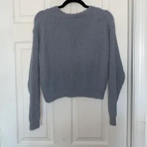 Nasty Gal What A Pearl Wants Blue Fuzzy Cardigan Size S thumbnail 2