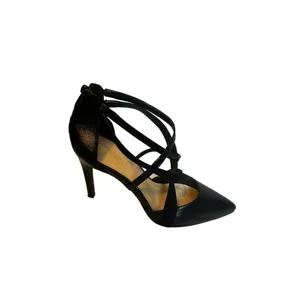 Nine West Women's Elilah Strappy Zip Up High Heels Black Size 7 thumbnail 5