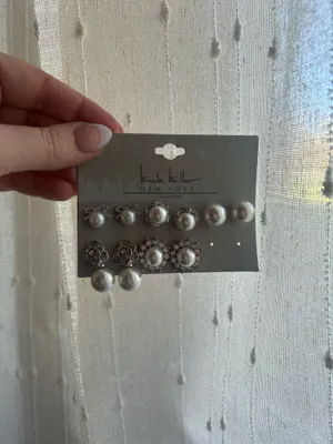 Nicole Miller Two pack of silver earrings thumbnail 2