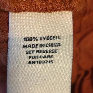 Nanette‎ Lepore Women's Rust Burnt Orange Lyocell Jogger Pants Size Medium thumbnail 3