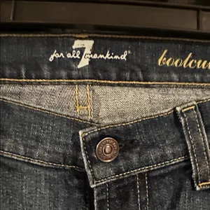 7 For All Mankind Dark Blue Bootcut Jeans thumbnail 5