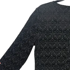 NWT Talbots Womens Velvet Jacquard Damask V-Neck Sheath Dress Black Size Large thumbnail 15