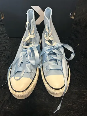 CONVERSE Ctas lift hi top blue platform lace up shoes sneakers women’s 7 new thumbnail 7