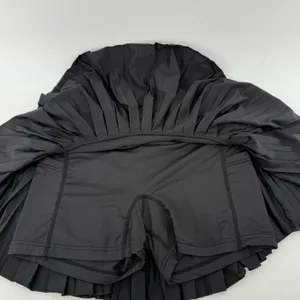 Gold Hinge Pleated Tennis Skirt Skort Black Women S Pickleball Preppy Sporty thumbnail 3