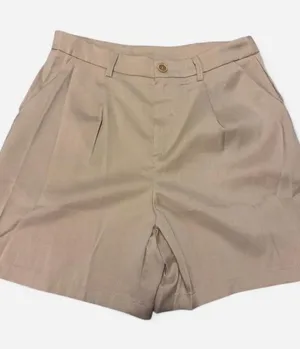 Amazon Tan high-waisted shorts with a relaxed fit #summer #minimalist thumbnail 1