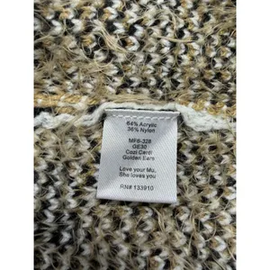 Show Me Your Mumu Mellow Cozi Cardi Golden Ears Leopard Fuzzy Cardigan Medium thumbnail 6