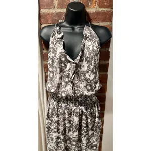 AllSaints Nyla Floral Ruffle Maxi Dress Grunge Romantic thumbnail 7