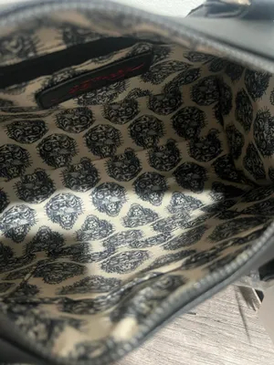 Ed Hardy Black Embellished Skull & Rose Satchel Bag w/ Strap thumbnail 8