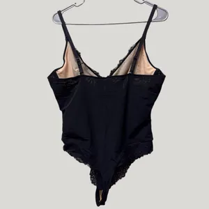 NWT Popilush Lace Shapewear Bodysuit – V-Neck Tummy Control Thong –‎ Lg thumbnail 5