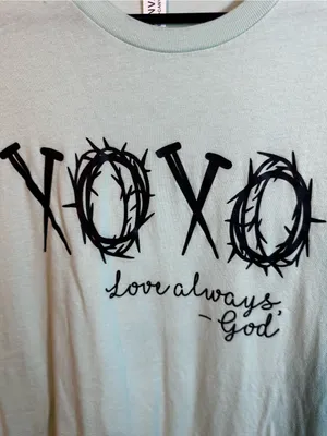 Bella Canvas P114. XOXO 'Love always, God' Graphic Tee - Mint thumbnail 2