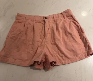 Free People Women’s Pink Cotton Blend Casual Shorts thumbnail 1