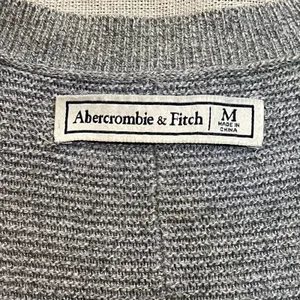 Abercrombie & Fitch | Gray Open Front Longline Cardigan | Medium thumbnail 8