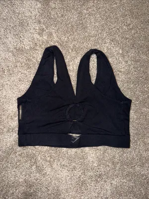 Gymshark x Whitney Simmons Black V-neck Sports Bra - Size Small thumbnail 4