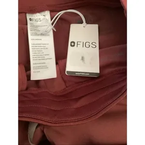 FIGS Zamora Jogger Scrub Pants, Burgundy, Size XXS, NWT thumbnail 5