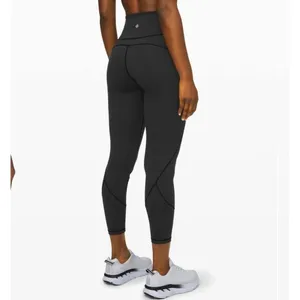 Lululemon In Movement 7/8 Tight 25" Everlux leggings Women‎ 2 Black LW5BPGS thumbnail 2
