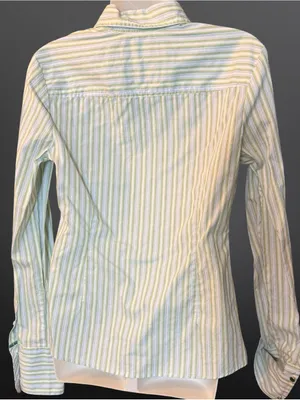 Vintage Ezra Fitch by Abercrombie & Fitch Y2K Button-Up 💚🩵 thumbnail 6