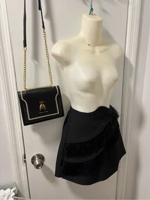 Embroidered metallic bug crossbody Black thumbnail 8