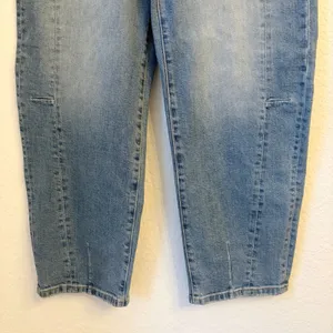 Pistola‎ Eli Barrel Jeans 24 Rhythm Vintage High Rise Arched Cropped Light Wash thumbnail 4