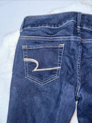 American Eagle Outfitters Women's Dark Indigo Artist Jeans thumbnail 5