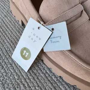A New Day Tan Taupe Faux Suede Lug Sole Penny Loafer Memory Foam Sz 11 thumbnail 7
