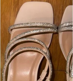 Brand New Target A New Day Sparkly + Pink Beige Square Heels thumbnail 3