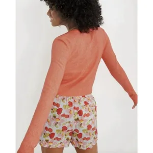 AERIE Campus Cool Plush Orange Button Front Cardigan Sweater Women’s XL thumbnail 2