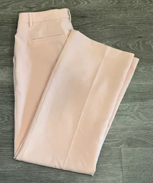 Scotch & Soda Pastel Cadillac Pink Edie Tailored Wide Leg Crepe Trousers Large‎ thumbnail 1