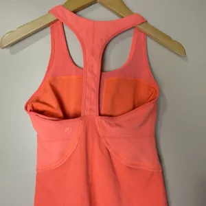 Lululemon Tank Top Women Orange Coral Racerback Athletic Workout Yoga Size 6 thumbnail 8