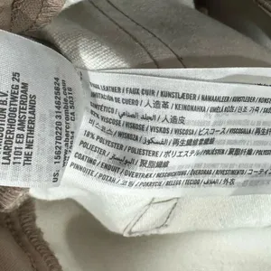 Abercrombie and Fitch The 90’s Straight Ultra High Rise Tan Faux Leather 25/0 thumbnail 6