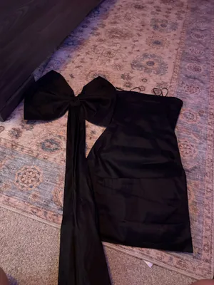Revolve black bow dress  thumbnail 5
