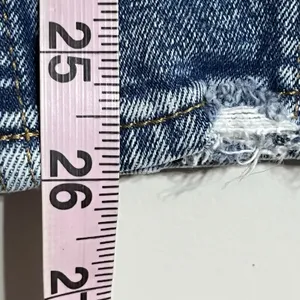 Abercrombie & Fitch Jeans Women 00 24 Blue A&F‎ Mom Jean High Waist Belted Fray thumbnail 6