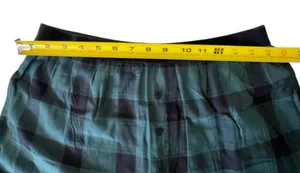 Victorias Secret Pink Pajamas Sz M Flannel Forrest Green Black Plaid Cotton NWT thumbnail 4