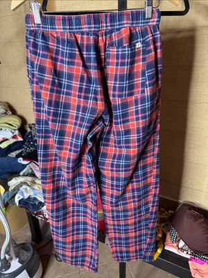 Pact Leighton Plaid Organic Cotton Flannel Pajama Set Size Small thumbnail 16