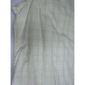 Bugle Boy Women's Size Med Light Yellow White Plaid Sleeveless Button Down VTG thumbnail 3