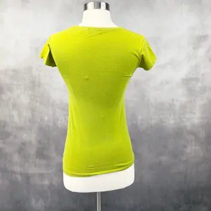 Vintage Abercrombie Baby Tee Women Small Green Stretch Indie 3D Moose Y2K‎ thumbnail 7