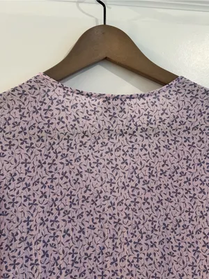 A New Day Lilac Floral Tiered Midi Dress Size S thumbnail 14