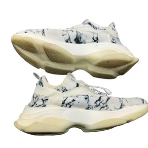 Steve Madden Black White Patterned Sneakers Womens Size 9 Casual Shoes thumbnail 7