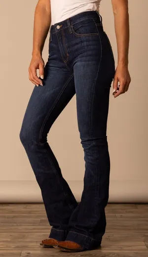 Kimes Ranch Jennifer Flare Leg Western Jeans Dark Wash Women’s thumbnail 1